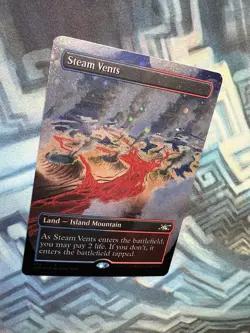 MTG Borderless Galaxy Foil Steam Vents NM Unplayed Unfinity - Image 4