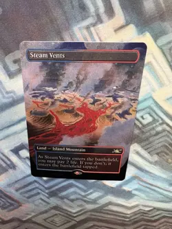 MTG Borderless Galaxy Foil Steam Vents NM Unplayed Unfinity - Image 5
