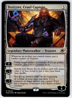 Tezzeret, Cruel Captain - Edge of Eternities - MTG Magic the Gathering - Image 1