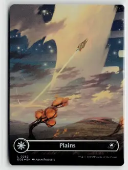 MTG Edge Of Eternities Plains Borderless 262Foil x1 NM - Image 1