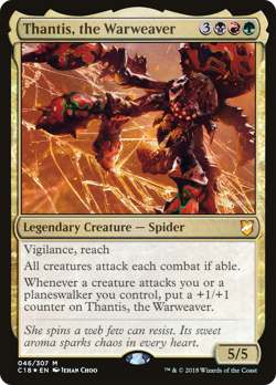 Thantis, the Warweaver #46 (Foil) (MP) Commander 2018 C18 Magic MTG - Image 1