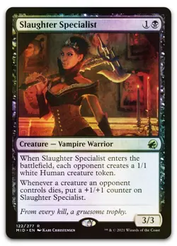 Slaughter Specialist #122 (Foil) (LP) Midnight Hunt MID Magic MTG - Image 1