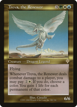 Treva, the Renewer #280 (MP) Invasion INV Magic MTG - Image 1