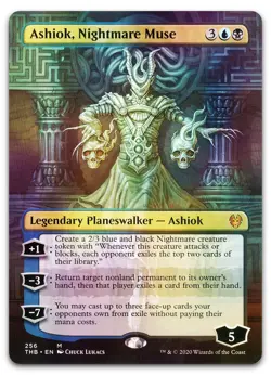 Ashiok, Nightmare Muse (Borderless) #256 (Foil) LP Theros Beyond Death Magic MTG - Image 1