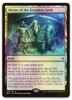 Shrine of the Forsaken Gods #245 (Foil) (NM) Battle for Zendikar BFZ Magic MTG - Image 1