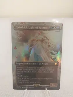 MTG Magic the Gathering Galadriel, Light of Valinor (borderless foil) LotR NM - Image 1