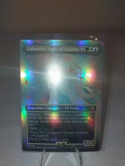 MTG Magic the Gathering Galadriel, Light of Valinor (borderless foil) LotR NM - Image 2