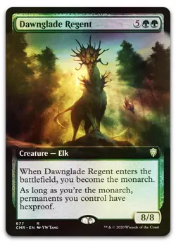 Dawnglade Regent (Extended Art) #677 (Foil) (NM) Commander Legends CMR Magic MTG - Image 1