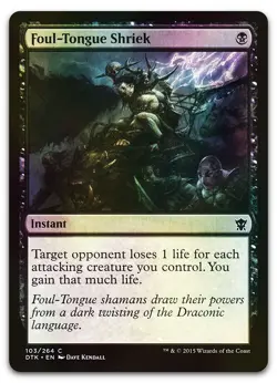 Foul-Tongue Shriek #103 (Foil) (LP) Dragons of Tarkir DTK Magic MTG - Image 1