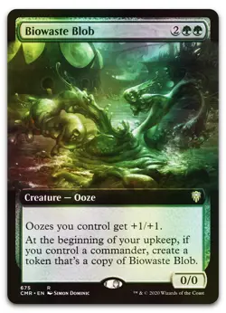 Biowaste Blob (Extended Art) #675 (Foil) (NM) Commander Legends CMR Magic MTG - Image 1