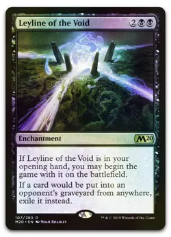Leyline of the Void #107 (Foil) (LP) Core Set 2020 M20 Magic MTG - Image 1
