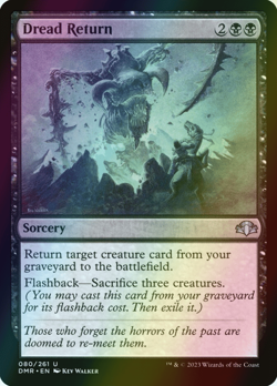 MTG Dread Return Foil ** Dominaria Remastered ** English (NM) - Image 1