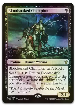 Bloodsoaked Champion #66 (Foil) (LP) Khans of Tarkir KTK Magic MTG - Image 1