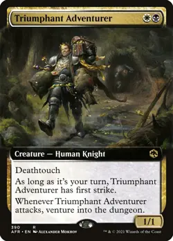 MTG Triumphant Adventurer Extended Art ** Forgotten Realms ** English (NM) - Image 1