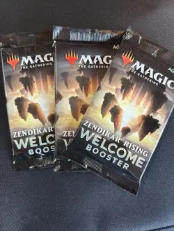 MTG ZENDIKAR RISING WELCOME PROMO BOOSTER PACK x 3 FACTORY SEALED Magic 2020 NM - Image 1