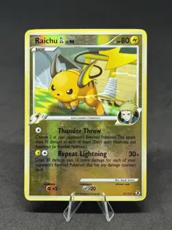 Pokemon Raichu GL 31/111 Rising Rivals Reverse Holo - Image 1