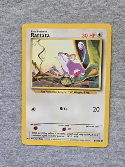 Rattata 061/102 Base Set Regular Pokemon - Image 1
