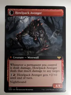 MTG - Ill-Tempered Loner - VOW - R - Ext Art - 378 - Image 2