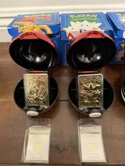 Pokemon 23k Burger King Gold Plated Trading Card Set Of 6 Blue Box Version - Image 2