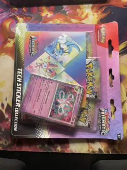 Pokemon PRISMATIC EVOLUTIONS Tech Sticker Collection - SYLVEON - SEALED/NEW - Image 1