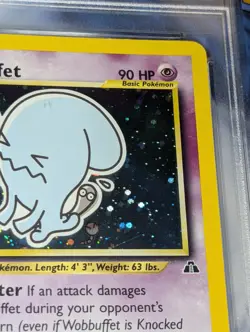 Wobbuffet 16/75 1st Edition Holo Rare Neo Discovery Pokemon Tcg PSA 7 NM - Image 3