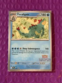 Feraligatr Pokemon Center Illustration Contest 2024 Promo Sealed #1 - Image 1