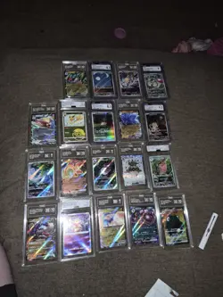 Pokemon TCG Graded Lot 16 Japanese Holo Cards Secret Rare Super Rare Jolteon - Image 1