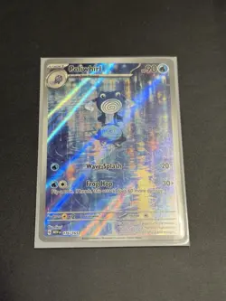 Pokemon TCG Poliwhirl Full Art 176/165 151 Near Mint - Image 1