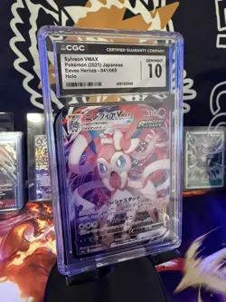 Pokemon Sylveon VMAX Eevee Heroes 041/069 Triple Rare Holo 310 HP CGC 10 Japane… - Image 1