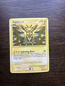 Pokemon TCG Zapdos LV. 30 Holo Rare 150/147 Supreme Victors LP - Image 1