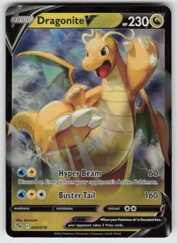 UR - 03 Holo Dragonite V 049/078 Ultra Rare Pokemon GO - Image 1