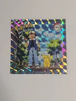 Pikachu And Ash PR11 Pokemon Artbox Sticker Prizm Series 1 1999 - Image 1