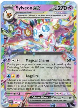 Sylveon ex 086/191 Double Rare Surging Sparks Pokemon Near Mint - Image 1