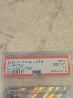PSA 10 SKYLA 072/072 Shining Fates Full Art - Image 2