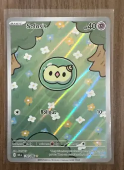 Pokemon TCG Solosis 118/086 English Illustration Rare Black Bolt NM - Image 1
