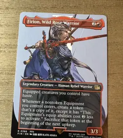 Firion, Wild Rose Warrior (Rare Borderless) #386 Final Fantasy MTG Near Mint - Image 1
