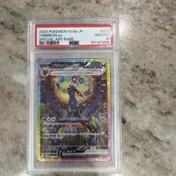 Pokemon Umbreon ex 217/187 SV8a Terastal Fest EX Holo Special Art Rare PSA 10 - Image 1