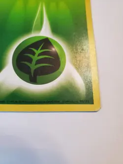 1st Edition Shadowless GRASS ENERGY Pokemon 99/102 1999 WOTC Vintage MP - Image 3