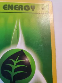 1st Edition Shadowless GRASS ENERGY Pokemon 99/102 1999 WOTC Vintage MP - Image 5
