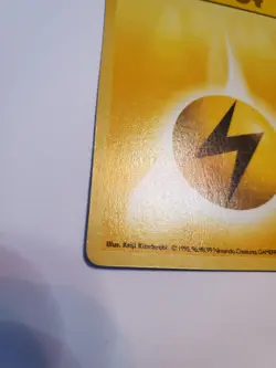 Shadowless 1st Edition Electric LIGHTNING ENERGY Vintage Pokemon 100/102 WOTC PL - Image 2