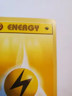 Shadowless 1st Edition Electric LIGHTNING ENERGY Vintage Pokemon 100/102 WOTC PL - Image 4