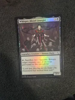 MTG Magic the Gathering Whisper, Blood Liturgist (111/296) Dominaria LP FOIL - Image 1