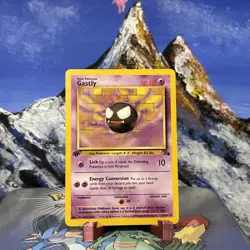 Gastly - 33/62 Pokemon Fossil - 1st Edition LP+ / NM - Image 1