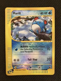 Pokemon Marill 20/165 Expedition Base Set Reverse Holo Near Mint- - Image 1