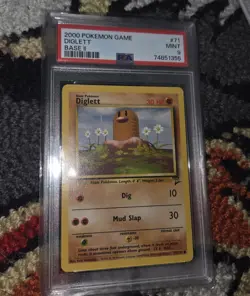2000 POKEMON BASE SET 2 #71 DIGLETT PSA 9 - Image 1