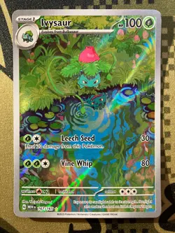 Pokemon TCG 151 Ivysaur 167/165 Illustration Rare Scarlet & Violet NM/M English - Image 1