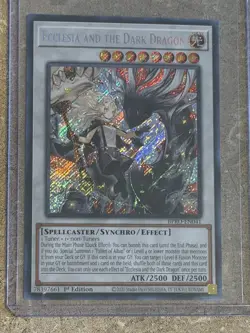 Yu-Gi-Oh! Ecclesia and the Dark Dragon 1st Edition Holo Synchro BPRO-EN041 - Image 1