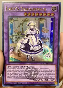 Yugioh Lady’s Dragonmaid BLMM-EN049 Emblazoned Ultra Rare 1st Ed NM w/Tracking - Image 1