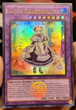 Yugioh Lady’s Dragonmaid BLMM-EN049 Emblazoned Ultra Rare 1st Ed NM w/Tracking - Image 2