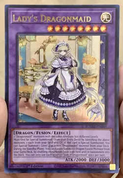 Yugioh Lady’s Dragonmaid BLMM-EN049 Emblazoned Ultra Rare 1st Ed NM w/Tracking - Image 3